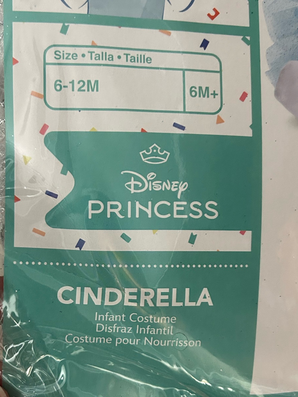 Cinderella Disney Baby Infant Princess Dress Costume (6-12 Months) NEW* - Picture 5 of 5